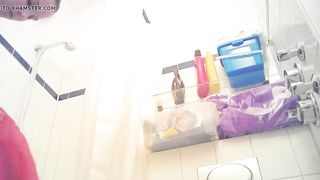 German Student Elena Bathroom Cam