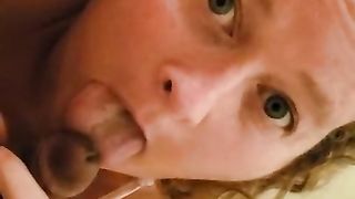 POF cumslut takes load from BBC