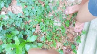 Srilankan Petite Village Girl Outdoor Sex hot Couple