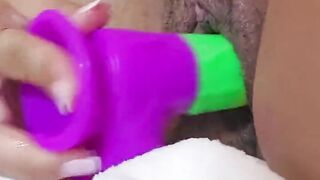 My Rainbow Dildo in My Pussy