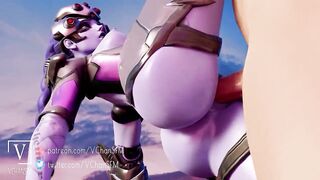 Overwatch 2 Naughty Slut Widowmaker Enjoy a Nice Standing Fuck