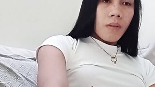 Milky Huge Cumshot of Filipina Trans