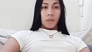 Milky Huge Cumshot of Filipina Trans