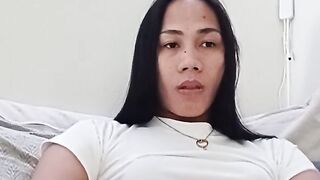 Milky Huge Cumshot of Filipina Trans