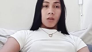 Milky Huge Cumshot of Filipina Trans