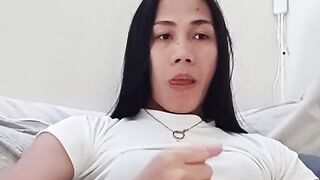 Milky Huge Cumshot of Filipina Trans