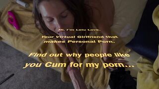 Babe sucks YOUR cock sloppy lots of spit & backs up doggystyle hard on you to cum on ass - Lelu Love