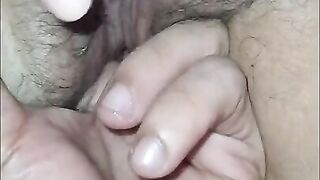 A good fuck with my hot wife Part 2: husband fingering together and her rubbing her clit