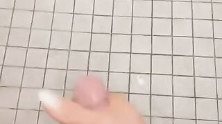 Courtney Kahx stroking in public bathroom