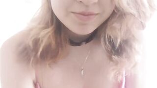 Gentle homemade striptease and wild masturbation. Close-up