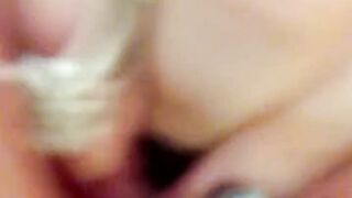 Day gentle homemade striptease, masturbation with a passionate orgasm close up