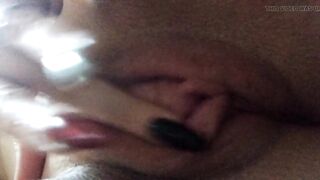 Daily homemade striptease with masturbation close up. Part 2