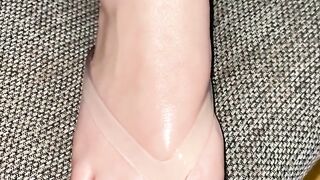 Homemade flip flop footfetish