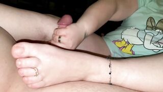 Handjob nice feet Amateur