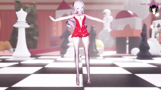 Cutie In Dress And Long Legs Dancing (3D HENTAI)