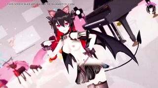 Sexy Teen Succubus Dancing (X-Ray Clothes) (3D HENTAI)