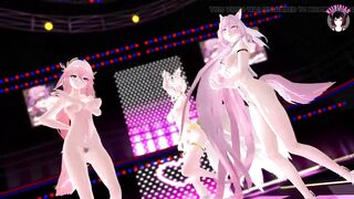 Sexy Cat Girls Dancing Full Nude (3D HENTAI)