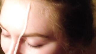 Sorority babe's cumshot facial compilation