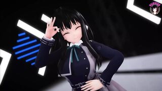 Sexy Schoolgirl Dancing + Gradual Undressing (3D HENTAI)