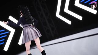 Sexy Schoolgirl Dancing + Gradual Undressing (3D HENTAI)