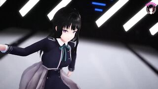 Sexy Schoolgirl Dancing + Gradual Undressing (3D HENTAI)