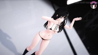 Sexy Schoolgirl Dancing + Gradual Undressing (3D HENTAI)