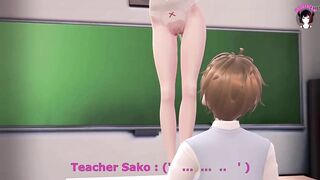 My Sexy Slave Teacher Get Pregnant From Me (3D HENTAI)