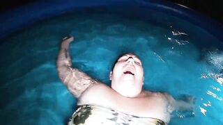 fucking in the pool on 7-14-23 at night with a BJ