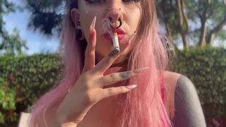 Pink Haired Tattooed Teen Uses You As Her Ashtray - POV Gentle Femdom