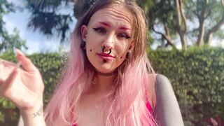 Pink Haired Tattooed Teen Uses You As Her Ashtray - POV Gentle Femdom