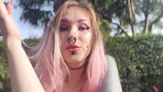 Pink Haired Tattooed Teen Uses You As Her Ashtray - POV Gentle Femdom