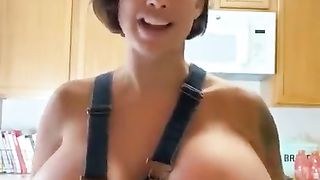 Brittany Elizabeth in kitchen