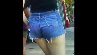 teen hot ass in shorts bunda gulosa da novinha gostosa