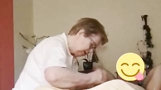 Massage Granny Takes Care Of Cock Cropped Cumshot At 1:54