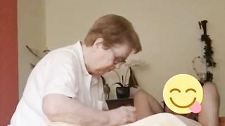 Massage Granny Takes Care Of Cock Cropped Cumshot At 1:54