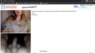 Huge Tits Omegle Girl makes me Shoot a HUGE Load!