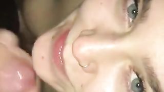 cumshot facial