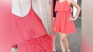 3 Cum used dress tribute