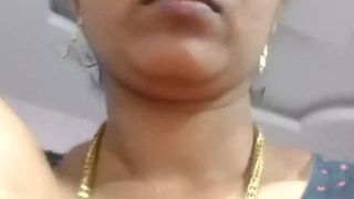 Desi wife showing her boobs and pussy