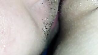 Cuckold Licks Lover's Cum From My Wet Pussy After Sex