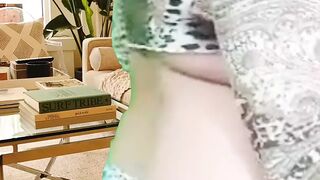 Beautiful Maid Orgasm in Hijab - Hot Sweetfinger Dripping Pussy and Sexy Big Boobs