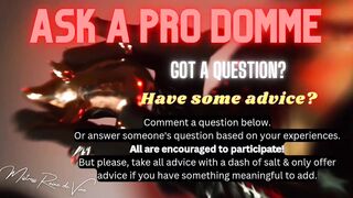 Ask A Pro Domme