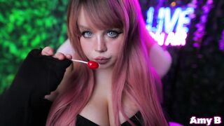 ASMR LOLLIPOP *licking, saliva, wet sounds*