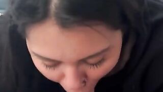 Latina receives cumshot from BWC