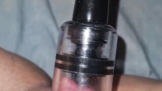 Nipple vacuum swollen pussy...