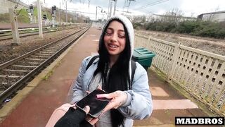 I fuck my chilean friend's good ass in a public train and at her place after seeing each other again