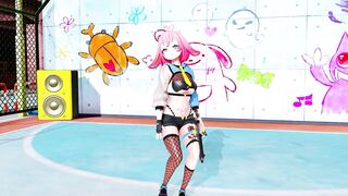 MMD Hentai 3D VTuber el_XoX Strips to "Tomboy"