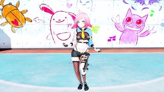 MMD Hentai 3D VTuber el_XoX Strips to "Tomboy"