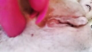 Pink dildo in my tight asshole