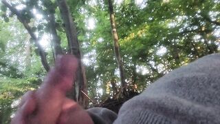 French forest relaxation with muly cock